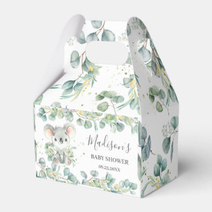 Cute Koala Greenery Baby Shower Thank You Favour Box
