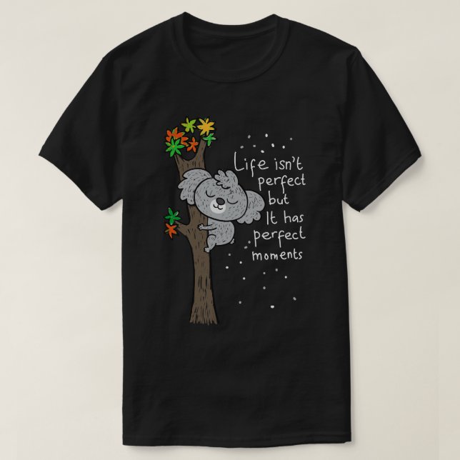 Cute Koala Hand Drawn  T-Shirt (Design Front)