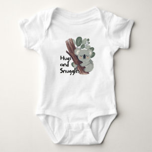 Cute Koala Hugs and Snuggles Baby Bodysuit