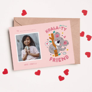 Cute Koala Kids Classroom Valentine's Card