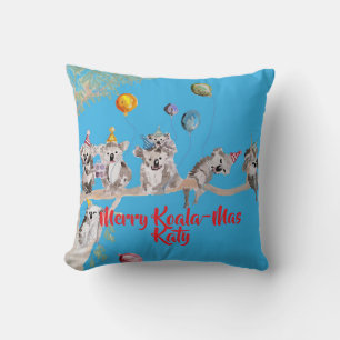 Cute Koala Koalas Merry Christmas Koala-mus Girls Cushion