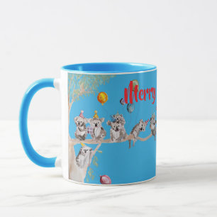 Cute Koala Koalas Merry Christmas Koala-mus Girls Mug