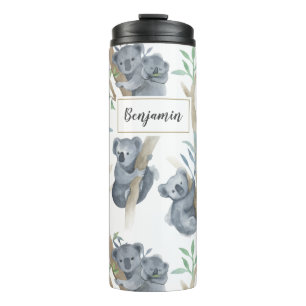 Cute Koala Personalised Baby Thermal Tumbler