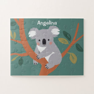 Cute Koala Personalized Kids Jigsaw Puzzle