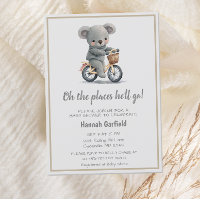 Cute Koala Places He’ll Go Baby Shower