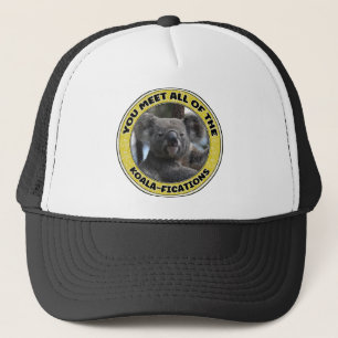 Cute koala ‘play on words’  trucker hat