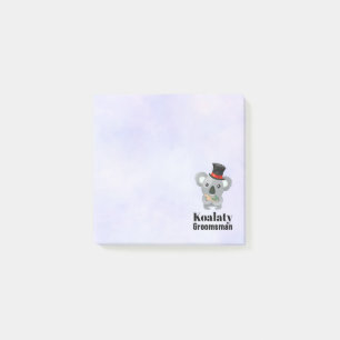 Cute Koala Pun Koalaty Groomsman Post-it Notes