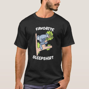 Cute Koala Sleeping Napping Favourite Sleep Time N T-Shirt