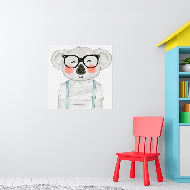Cute Koala Wearing Glasses Poster (Creator Uploaded)