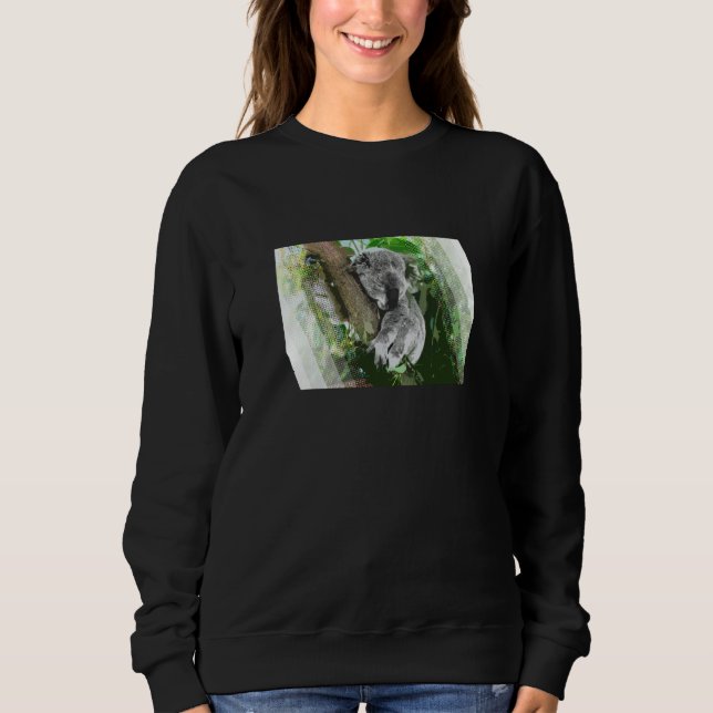Cute koala wild animal photo Australia Sweatshirt (Front)