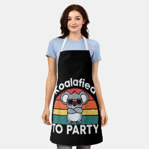 Cute Koalafied Party Funny Koala design gift Apron