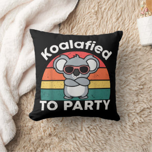 Cute Koalafied Party Funny Koala design gift Cushion