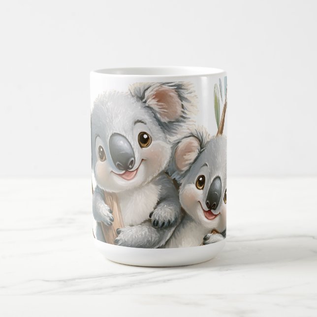 Cute Koalas, Australian Wildlife Lovers, Mug (Center)