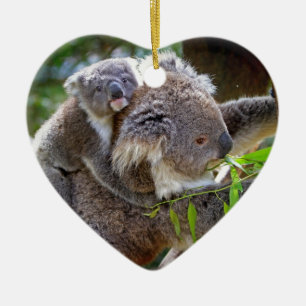 Cute Koalas Ceramic Tree Decoration