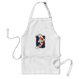Cute Koi Fish with Red White Black Colours Standard Apron