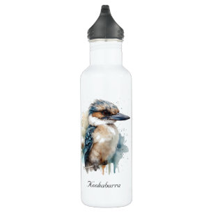Cute Kookaburra on a Branch , custom 710 Ml Water Bottle