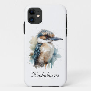 Cute Kookaburra on a Branch , custom iPhone 11 Case
