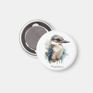 Cute Kookaburra on a Branch, custom Magnet
