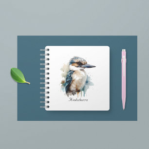 Cute Kookaburra on a Branch, custom  Notebook