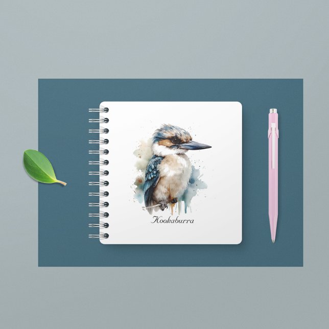 Cute Kookaburra on a Branch, custom  Notebook (Creator Uploaded)