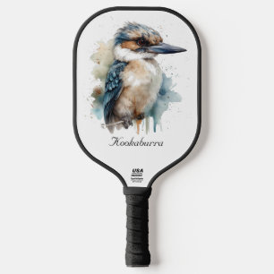 Cute Kookaburra on a branch, custom Pickleball Paddle