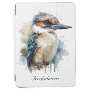 Cute Kookaburra on a branch painted in watercolor iPad Air Cover