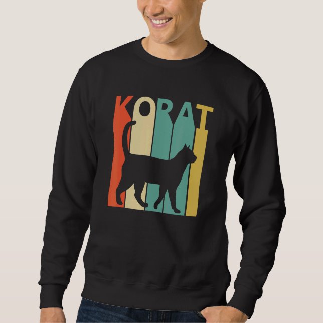 Cute Korat Cat Sweatshirt (Front)