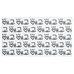Cute Korean 애교 Aegyo   Hangul Language Pillowcase