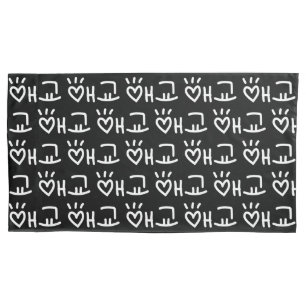 Cute Korean 애교 Aegyo   Hangul Language Pillowcase