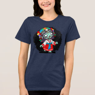Cute Korean Zombie Tri-Blend Shirt