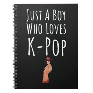 Cute Kpop Gifts For Boys For Kids Finger Heart Notebook