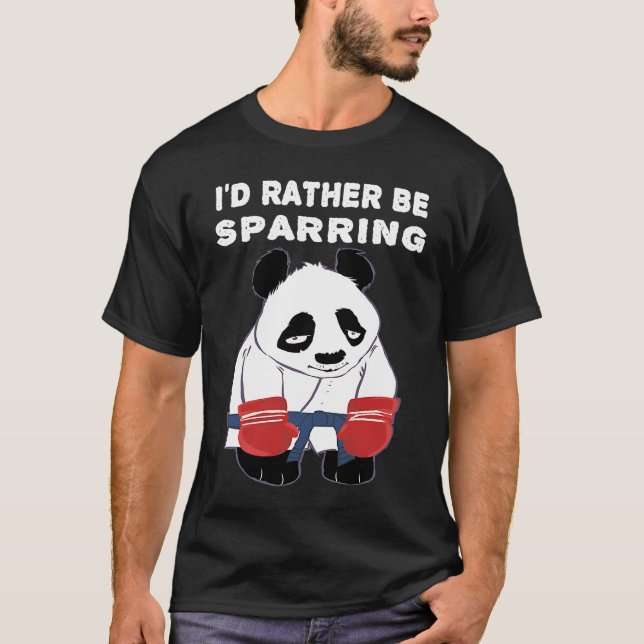 Cute Kung Fu Karate Panda T-Shirt (Front)