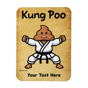 Cute Kung Poo Karate Magnet