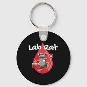 Cute Lab Rat Blood Bank Medical Technologist Scien Key Ring