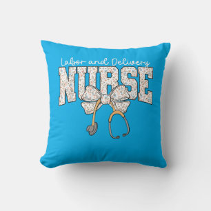 Cute Labour and Delivery Nurse Stethoscope Coquett Cushion