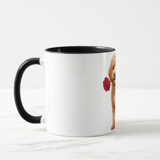 ‏Cute Labradoodle Dog Mug (Left)