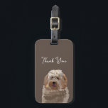 Cute Labradoodle Dog Personalised Luggage Tag<br><div class="desc">Cute Labradoodle Dog Personalised Luggage Tag designed by Nisha Prabhu. Digital illustration portrait of Dog Labradoodle Pet. Fully Customisable. Personalise with your name. Travel in style and never lose your luggage again with our adorable Cute Labradoodle Dog Personalised Luggage Tag! This eye-catching tag features a charming Labradoodle design that will...</div>