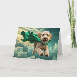Cute Labradoodle Greeting Card