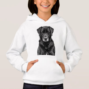 Cute Labrador Black Dog Puppy Pet Sketch