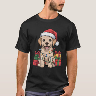 Cute Labrador Christmas Design Funny Lab Dog Lover T-Shirt