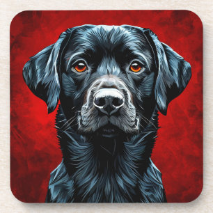 Cute labrador dog coaster