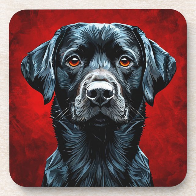 Cute labrador dog coaster (Front)