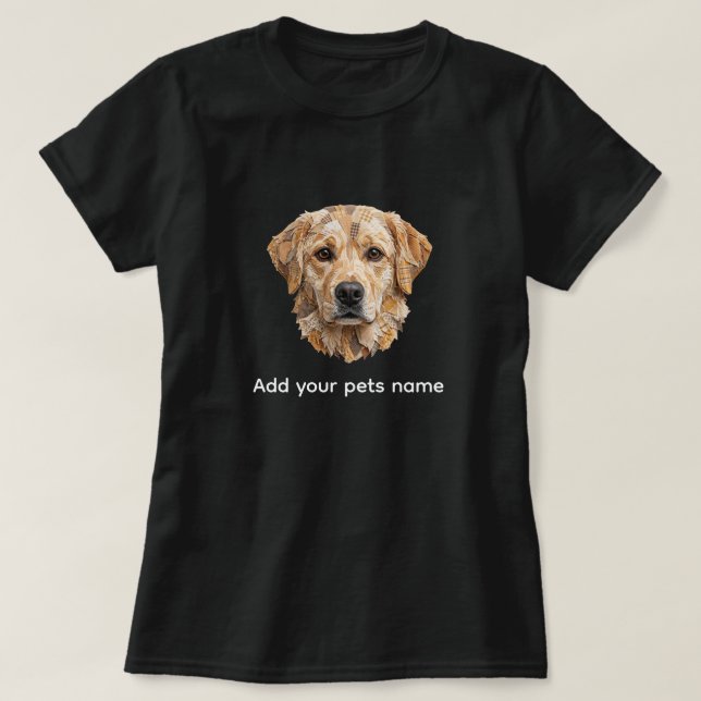 Cute Labrador Dog Design T-shirt (Design Front)