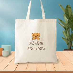 Cute Labrador Dog Peeking above Quote Tote Bag
