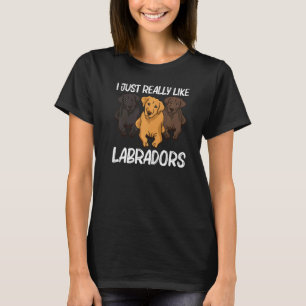Cute Labrador For Men Women Puppy Dog Animal T-Shirt