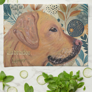 Cute Labrador Lover Dog Kitchen Towel