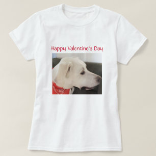 Cute Labrador Mix Dog Profile Valentine's Day T-Shirt