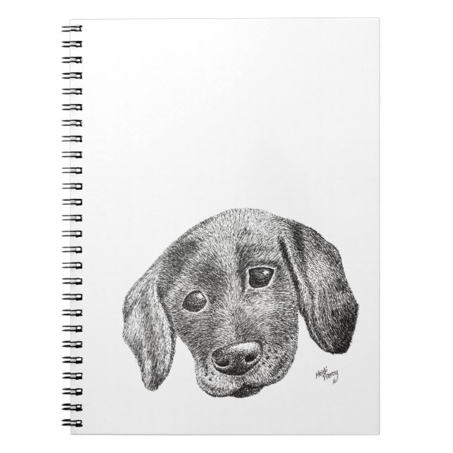 Cute Labrador Puppy Sketchbook Notebook (Front)