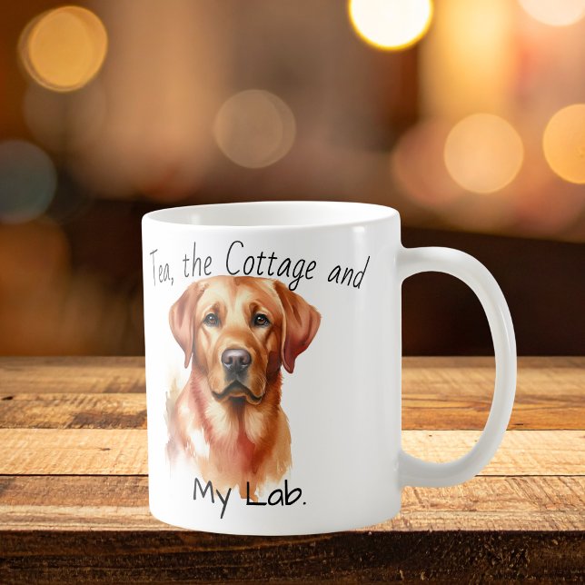 Cute Labrador Retriever Brown personalise Coffee Mug (Creator Uploaded)