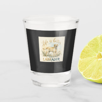 Cute Labrador Retriever Dog Lover  Shot Glass